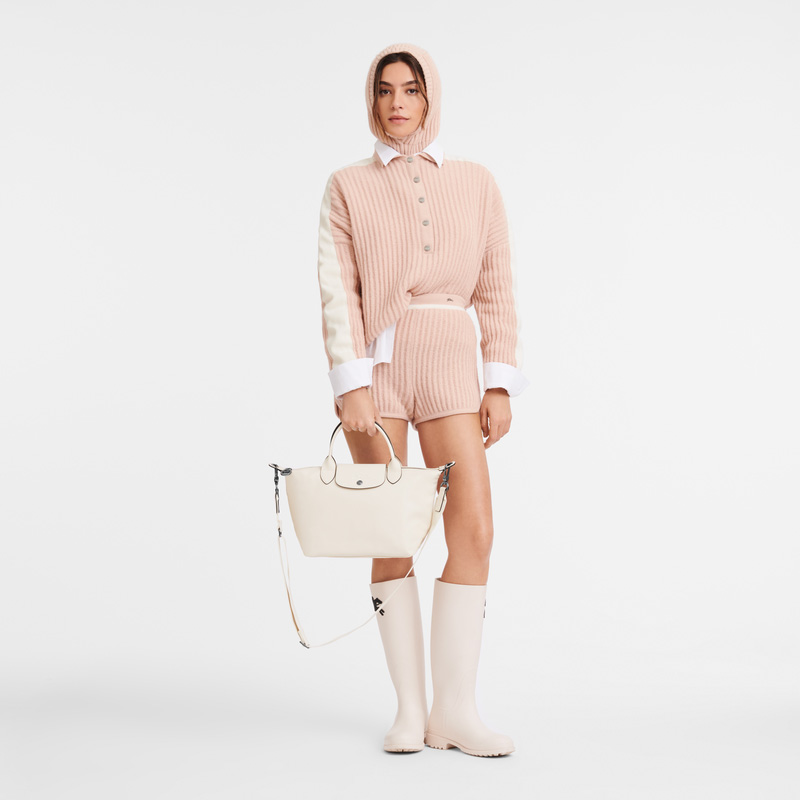 Longchamp |Le Pliage Xtra S Handtasche Ecru – Leder |Ecru