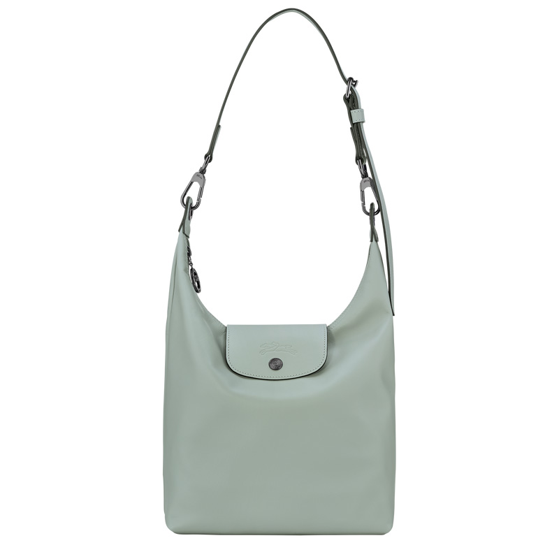 Longchamp |Le Pliage Xtra M Schultertasche Vervain – Leder |Eisenkraut