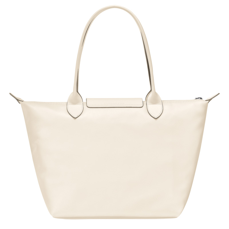 Longchamp |Le Pliage Xtra M Tote Bag Ecru – Leder |Ecru