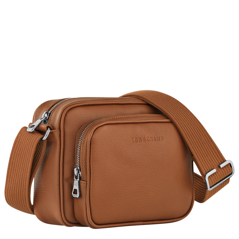 Longchamp |Le Foulonn S Kameratasche Karamell – Leder |Karamell