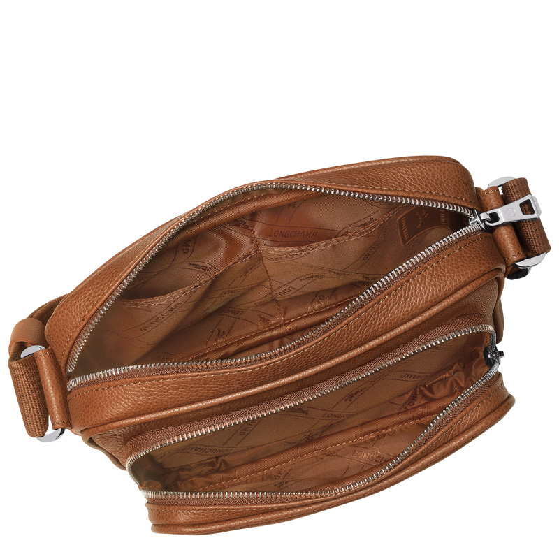 Longchamp |Le Foulonn S Kameratasche Karamell – Leder |Karamell
