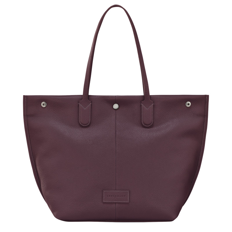 Longchamp |Essential L Tote Bag Aubergine – Leder |Aubergine
