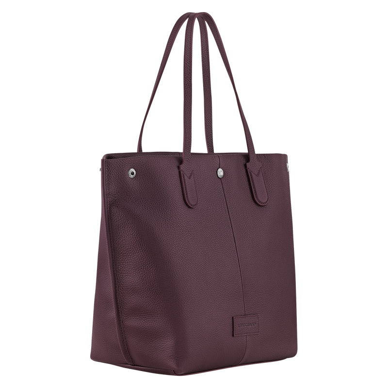 Longchamp |Essential L Tote Bag Aubergine – Leder |Aubergine