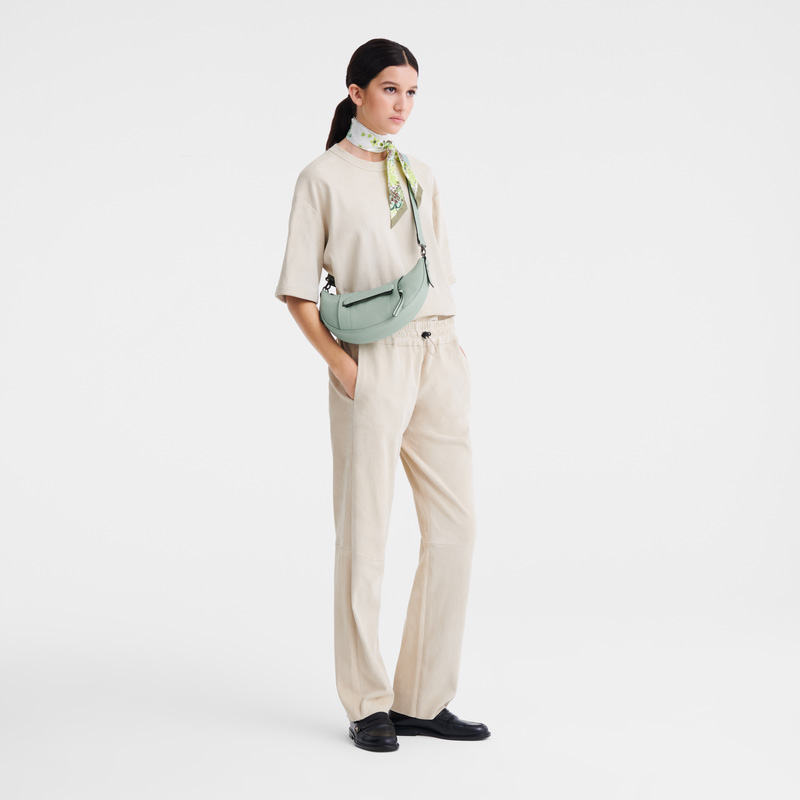 Longchamp |3D S Umhängetasche, Eisenkraut – Leder |Eisenkraut