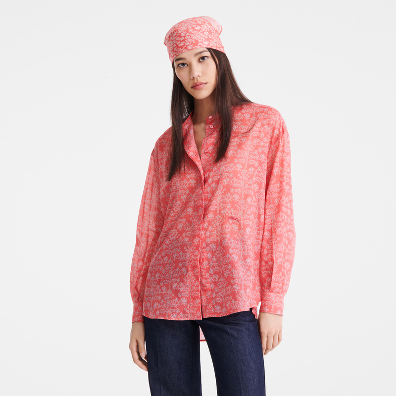Longchamp |Hemd Tomate – Bedruckter Schleier |Tomate Longchamp |Hemd Tomate – Bedruckter Schleier |Tomate