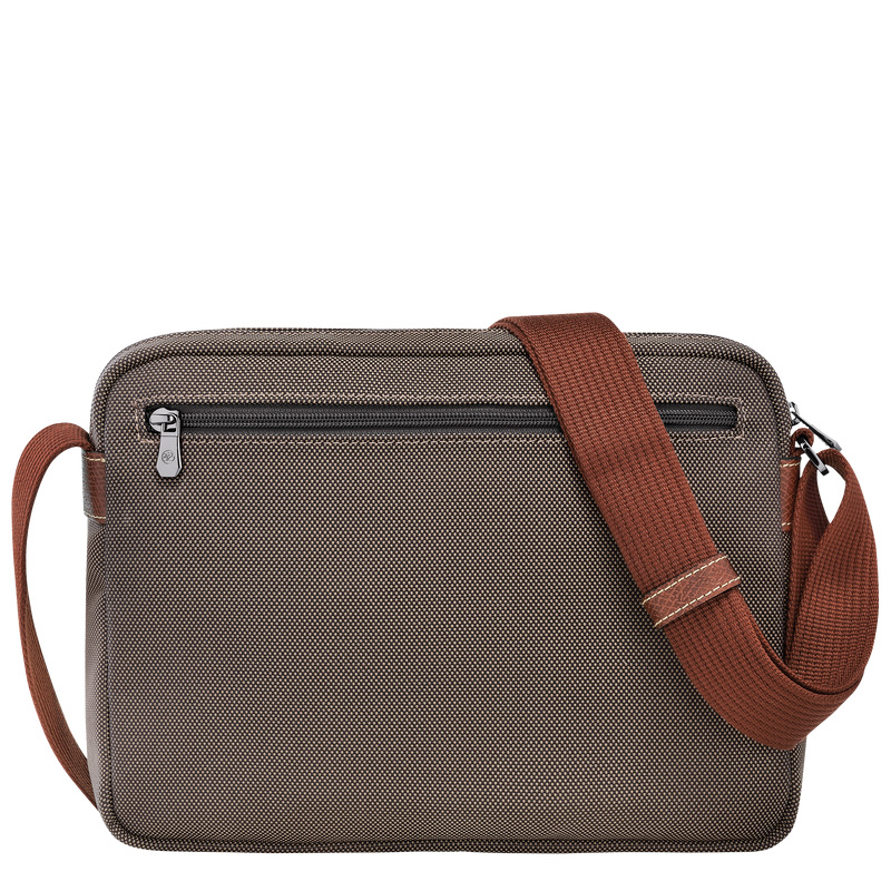 Longchamp |Boxford M Kameratasche, Braun – Recyceltes Canvas |Braun