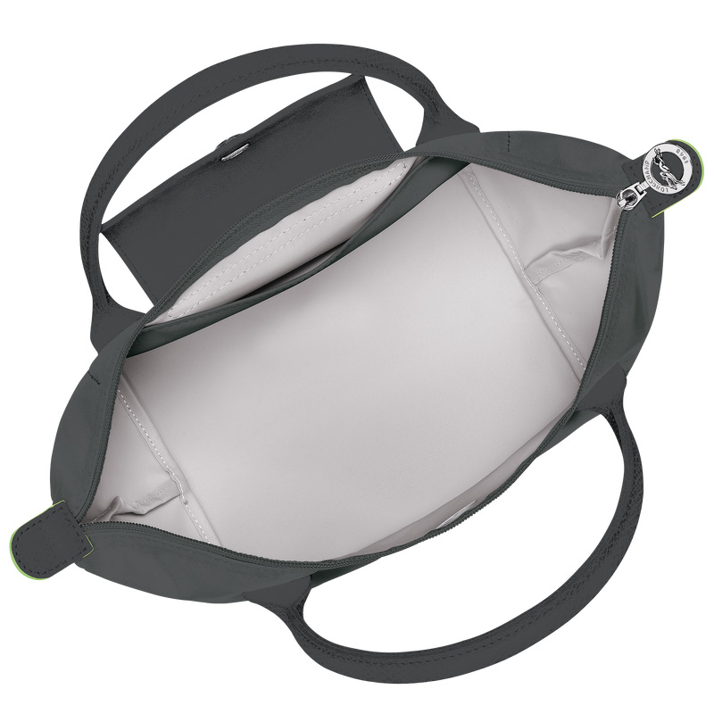 Longchamp |Le Pliage Grüne M Handtasche Graphit – Recyceltes Canvas |Graphit