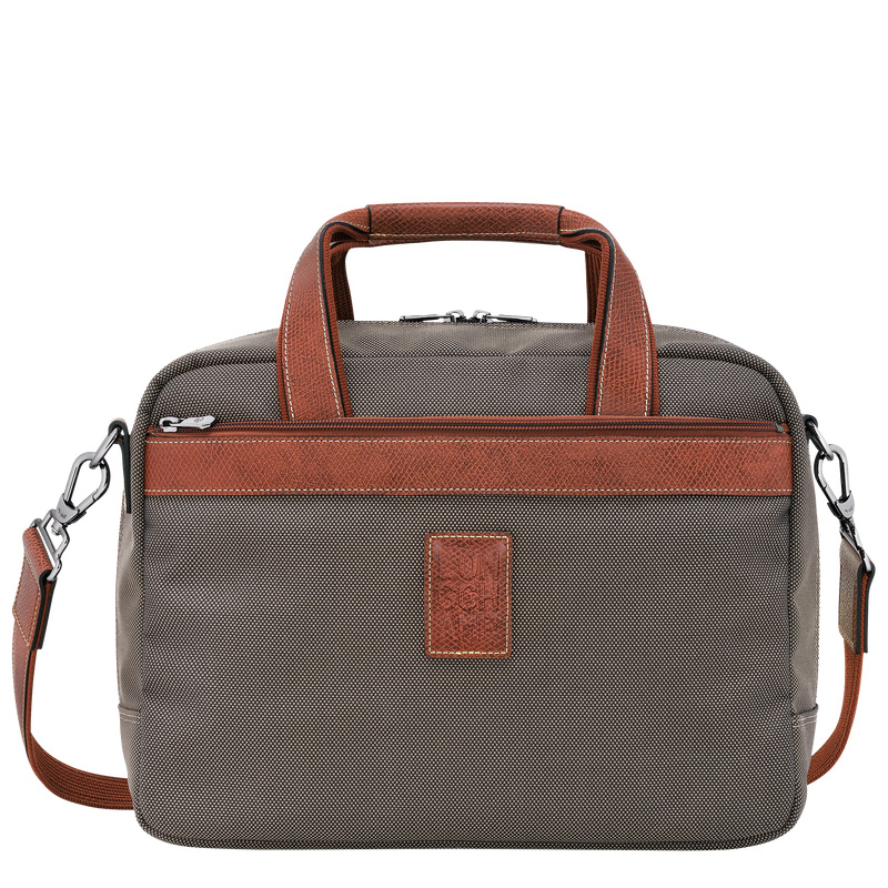Longchamp |Boxford S Reisetasche Braun – Recyceltes Canvas |Braun