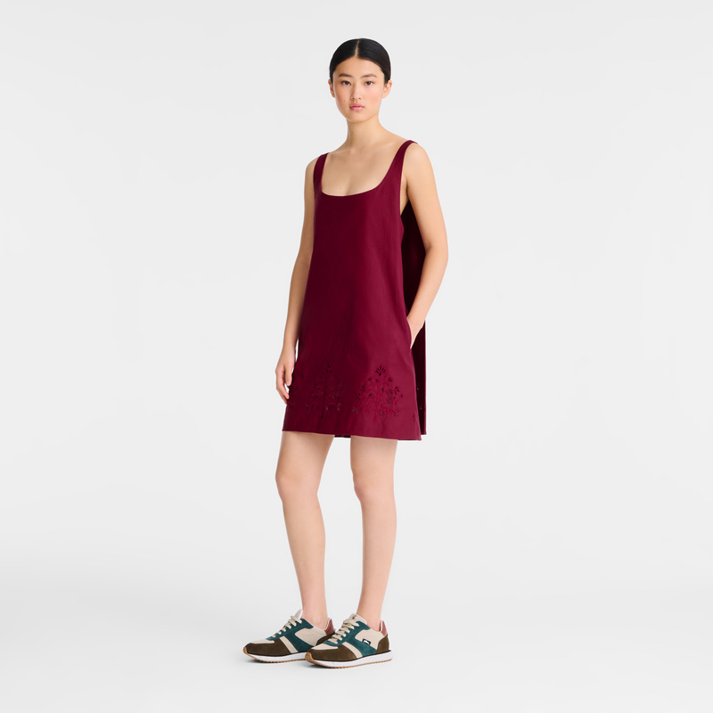 Longchamp |Kleid Beetroot – Bestickter Canvas |Beetroot Longchamp |Kleid Beetroot – Bestickter Canvas |Beetroot