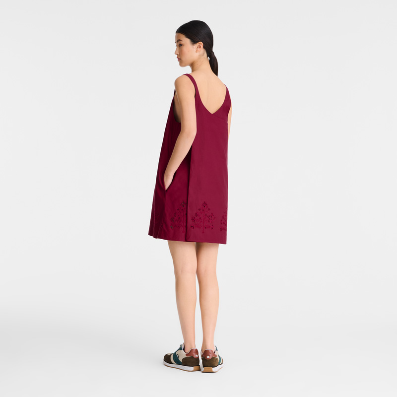 Longchamp |Kleid Beetroot – Bestickter Canvas |Beetroot Longchamp |Kleid Beetroot – Bestickter Canvas |Beetroot