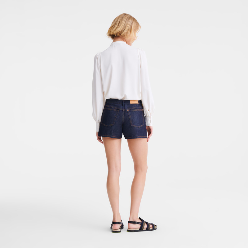 Longchamp |Shorts Mitternachtsblau – Denim |Mitternachtsblau