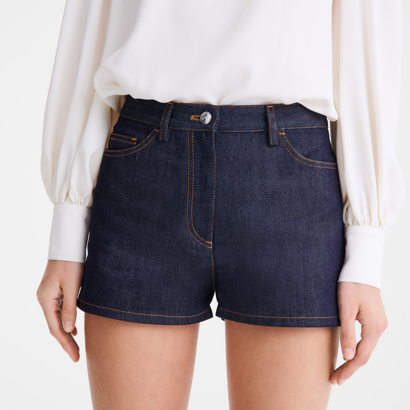 Longchamp |Shorts Mitternachtsblau – Denim |Mitternachtsblau