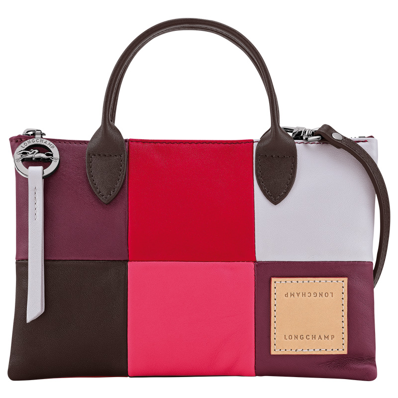 Longchamp |Re-play XS Handtasche, Aubergine – Leder |Aubergine