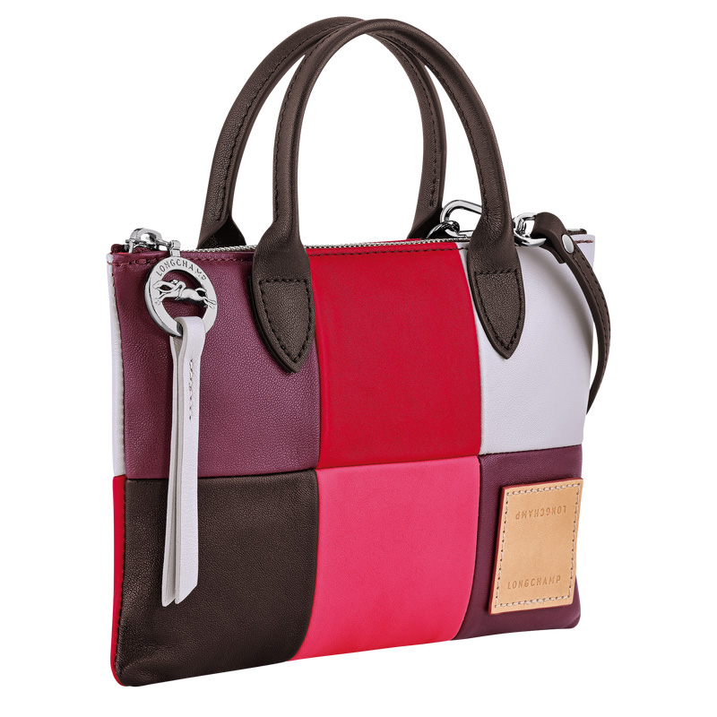 Longchamp |Re-play XS Handtasche, Aubergine – Leder |Aubergine