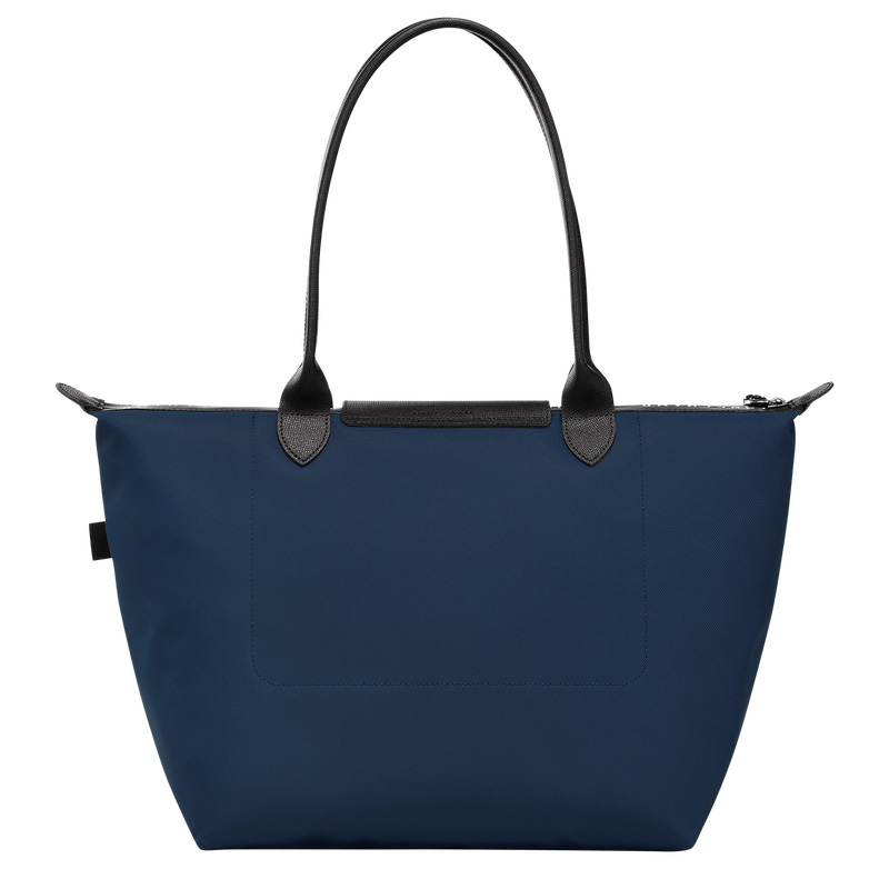 Longchamp |Le Pliage Energy L Tote Bag, Marineblau – Recyceltes Canvas |Marineblau