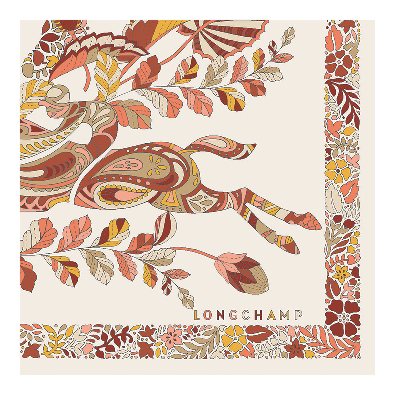 Longchamp |Fort Seidenschal 50 Honig – SONSTIGES |Honig