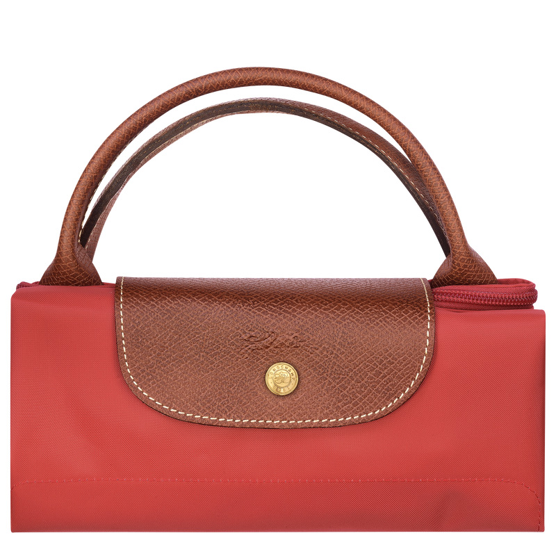 Longchamp |Le Pliage Original L Reisetasche, Tomate – Recyceltes Canvas |Tomate