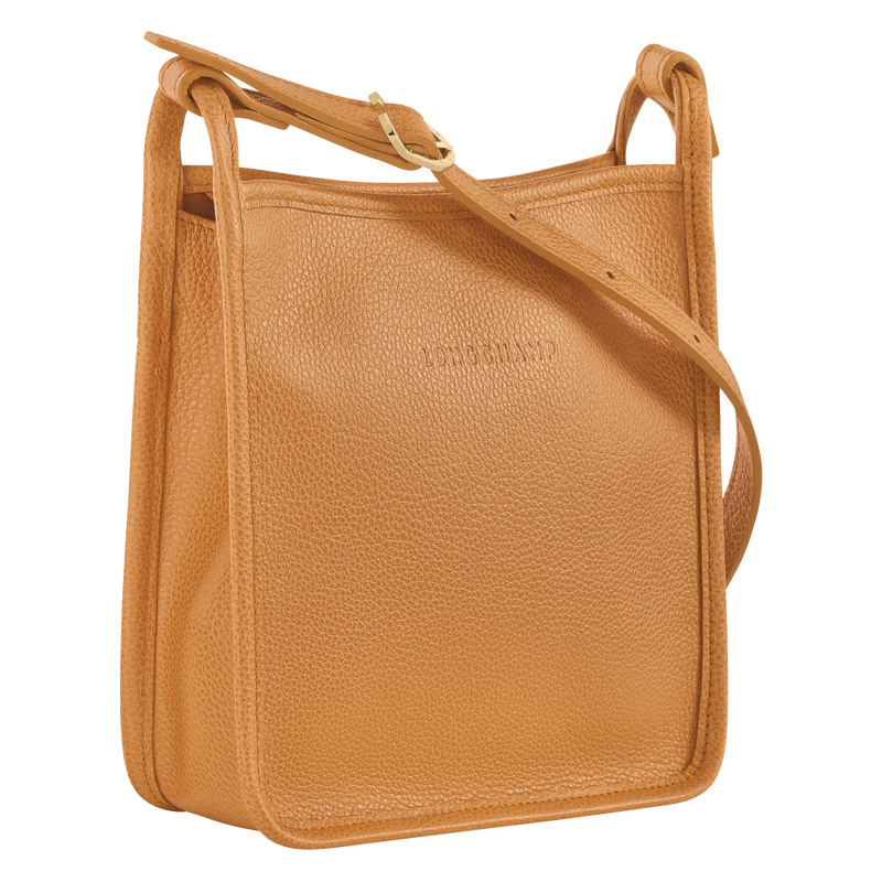 Longchamp |Le Foulonn S Umhängetasche Walnuss – Leder |Walnuss