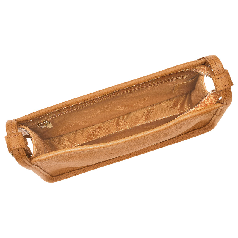 Longchamp |Le Foulonn S Umhängetasche Walnuss – Leder |Walnuss