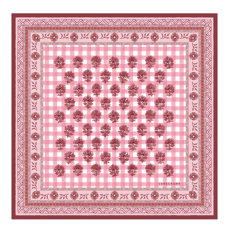 Longchamp |The Bucolic Escapade Seidenschal 50 Blush – SONSTIGES |Blush