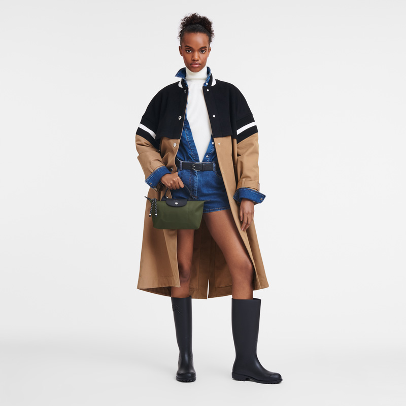 Longchamp |Le Pliage Energy Pouch Khaki – Recyceltes Canvas |Khaki Longchamp |Le Pliage Energy Pouch Khaki – Recyceltes Canvas |Khaki