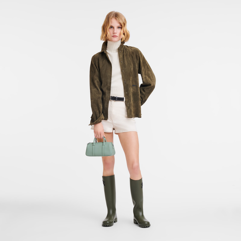 Longchamp |Daylong S Handtasche Seladon – Leder |Seladon