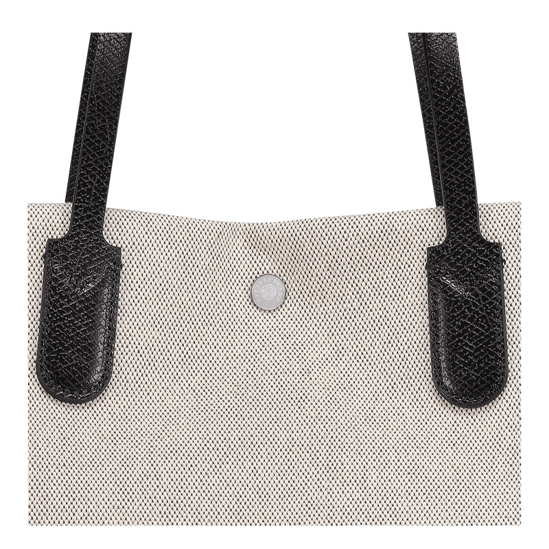 Longchamp |Essential L Tragetasche, Ecru – Canvas |Ecru