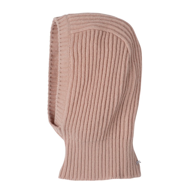 Longchamp |Balaclava Nude – Strick |Hautfarben