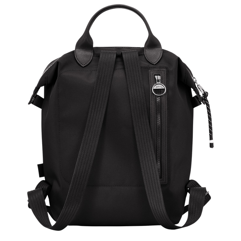 Longchamp |Le Pliage Energy L Rucksack Schwarz – Recyceltes Canvas |Schwarz