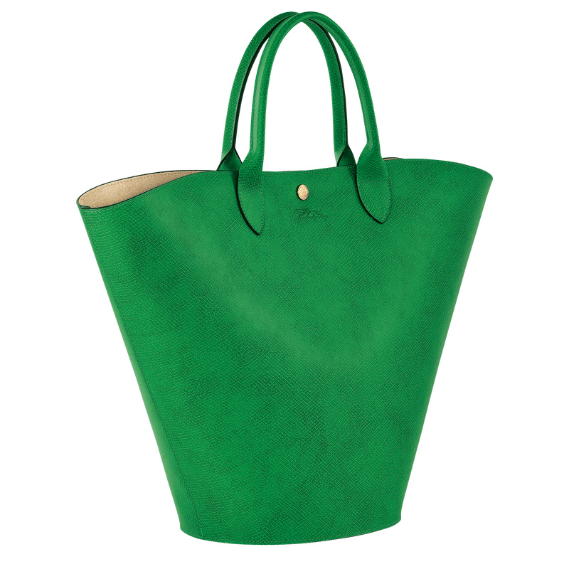 Longchamp |Pure XL Tote Bag Grün – Leder |Grün