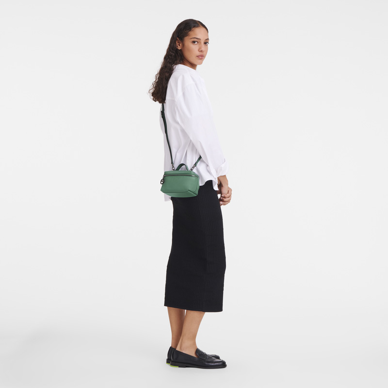 Longchamp |Le Pliage Xtra XS Vanity Sage – Leder |Salbeigrün Longchamp |Le Pliage Xtra XS Vanity Sage – Leder |Salbeigrün