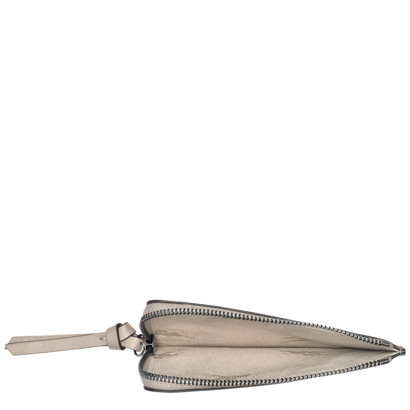 Longchamp |3D-Kartenetui Clay – Leder |Tonfarbe