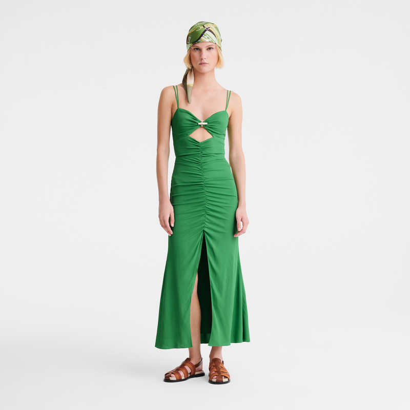 Longchamp |Midikleid Thymian – Fließender Crêpe |Thymian Longchamp |Midikleid Thymian – Fließender Crêpe |Thymian