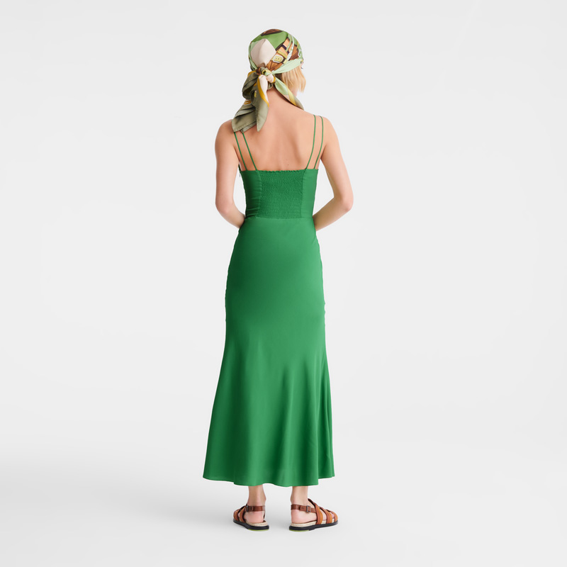 Longchamp |Midikleid Thymian – Fließender Crêpe |Thymian Longchamp |Midikleid Thymian – Fließender Crêpe |Thymian