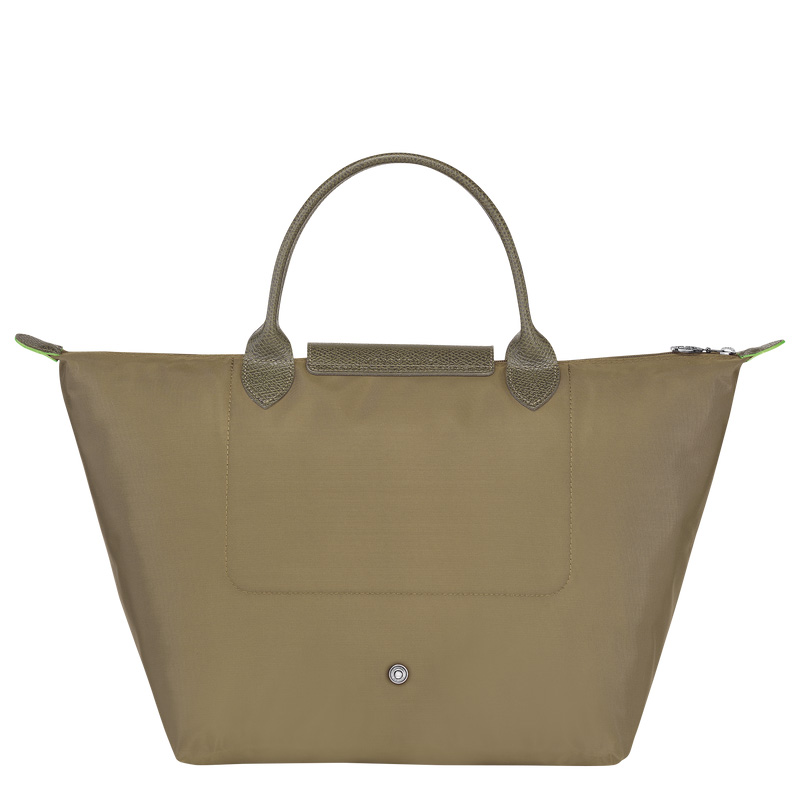 Longchamp |Le Pliage Grüne M Handtasche Artischocke – Recyceltes Canvas |Artischocke