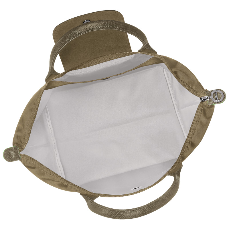 Longchamp |Le Pliage Grüne M Handtasche Artischocke – Recyceltes Canvas |Artischocke