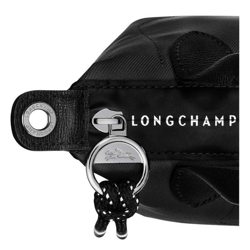 Longchamp |Le Pliage Energy XS Handtasche, Schwarz – Recyceltes Canvas |Schwarz