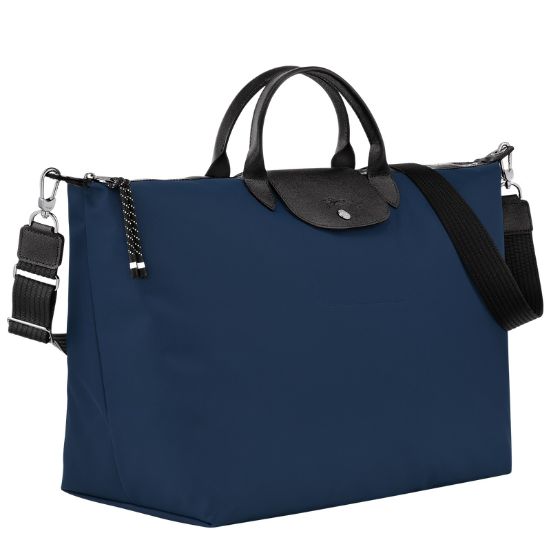 Longchamp |Le Pliage Energy L Reisetasche Marineblau – Recyceltes Canvas |Marineblau