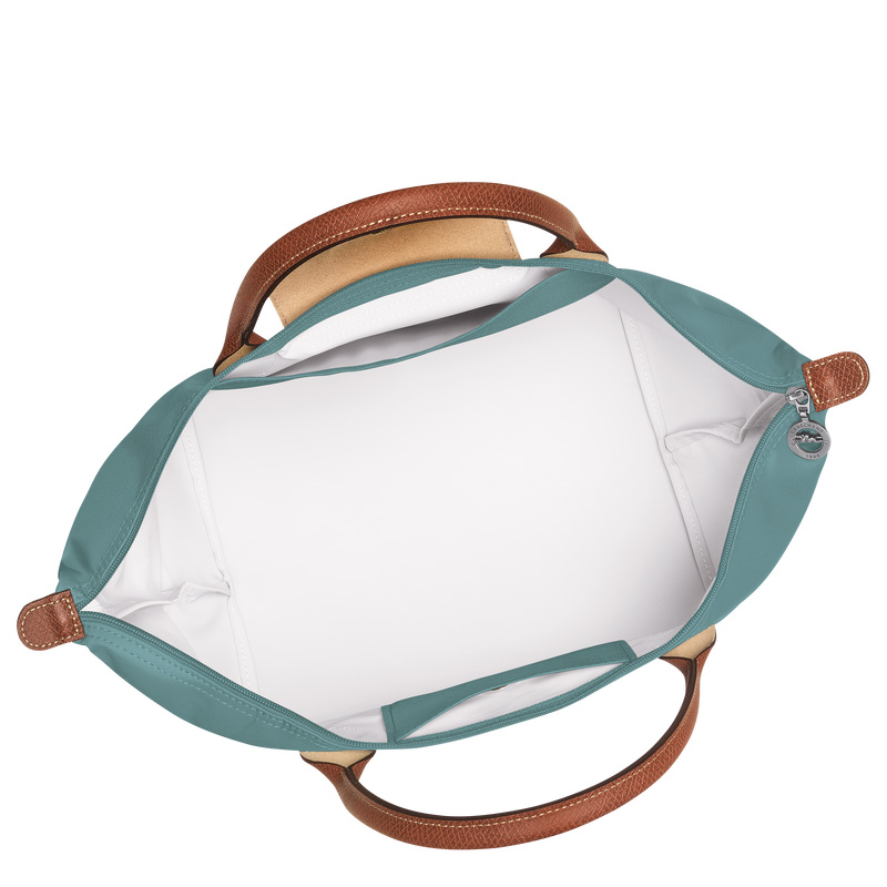 Longchamp |Le Pliage Original M Handtasche Eukalyptus – Recyceltes Canvas |Eukalyptus