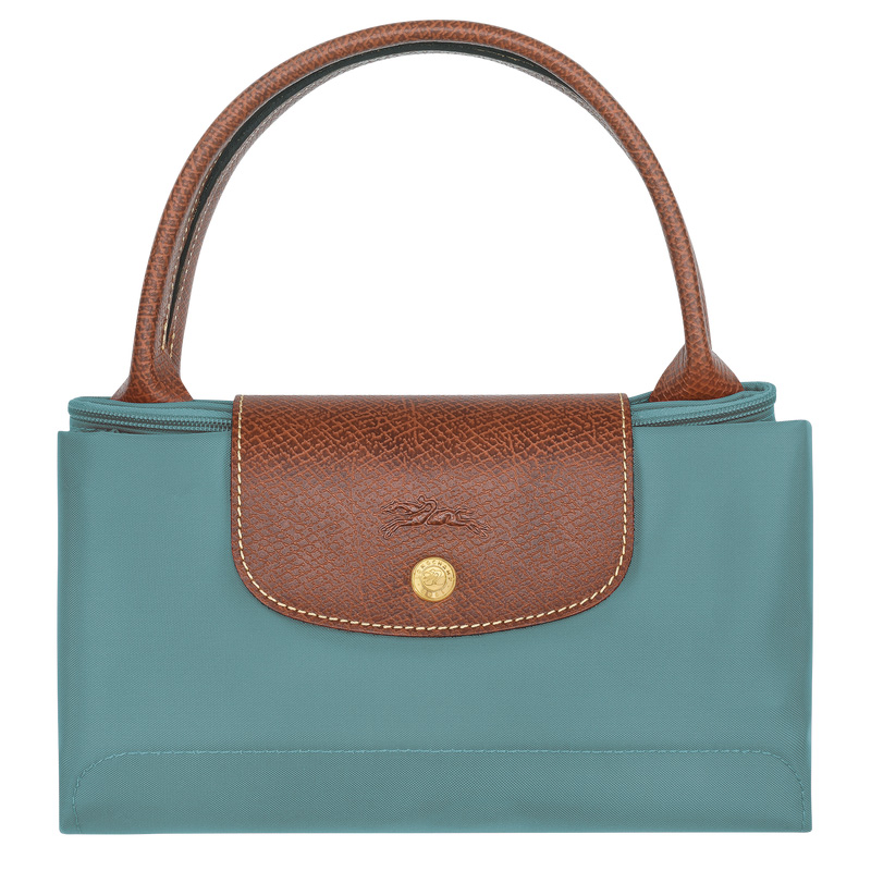 Longchamp |Le Pliage Original M Handtasche Eukalyptus – Recyceltes Canvas |Eukalyptus