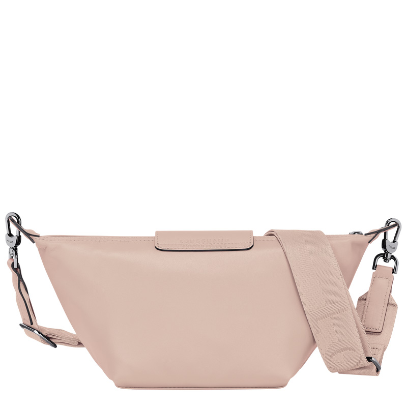 Longchamp |Le Pliage Xtra XS Umhängetasche Nude – Leder |Nude