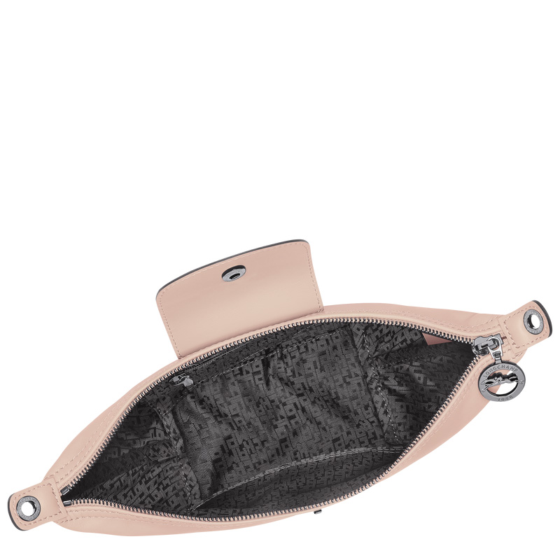 Longchamp |Le Pliage Xtra XS Umhängetasche Nude – Leder |Nude