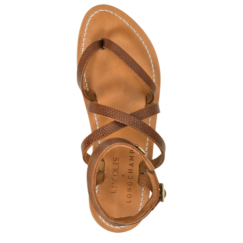 Longchamp |x K.Jacques Sandalen Braun – Leder |Braun
