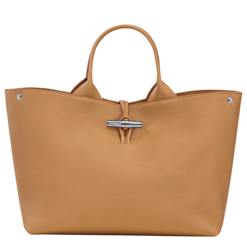 Longchamp |Le Roseau L Handtasche Walnuss – Leder |Walnuss