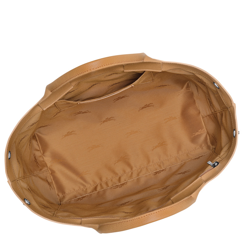 Longchamp |Le Roseau L Handtasche Walnuss – Leder |Walnuss