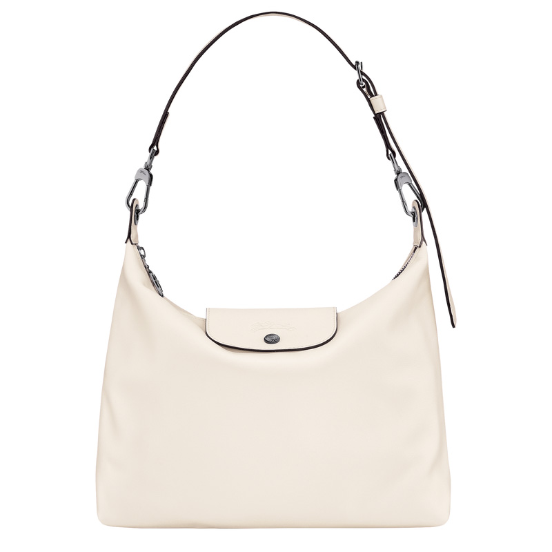 Longchamp |Le Pliage Xtra M Hobo-Tasche Ecru – Leder |Ecru
