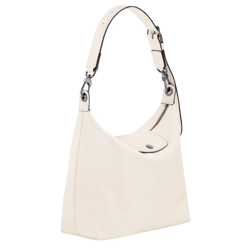 Longchamp |Le Pliage Xtra M Hobo-Tasche Ecru – Leder |Ecru