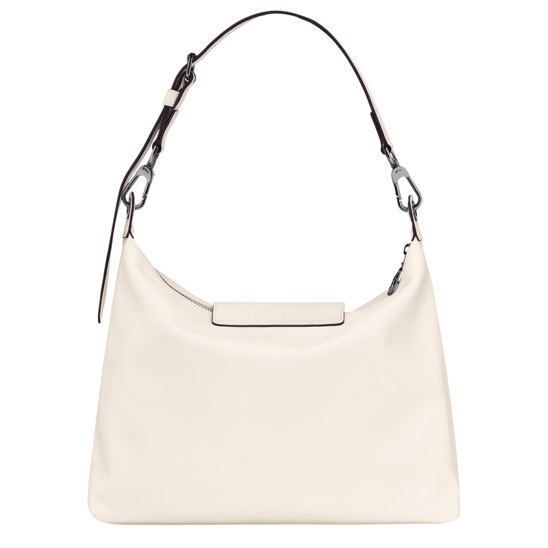 Longchamp |Le Pliage Xtra M Hobo-Tasche Ecru – Leder |Ecru