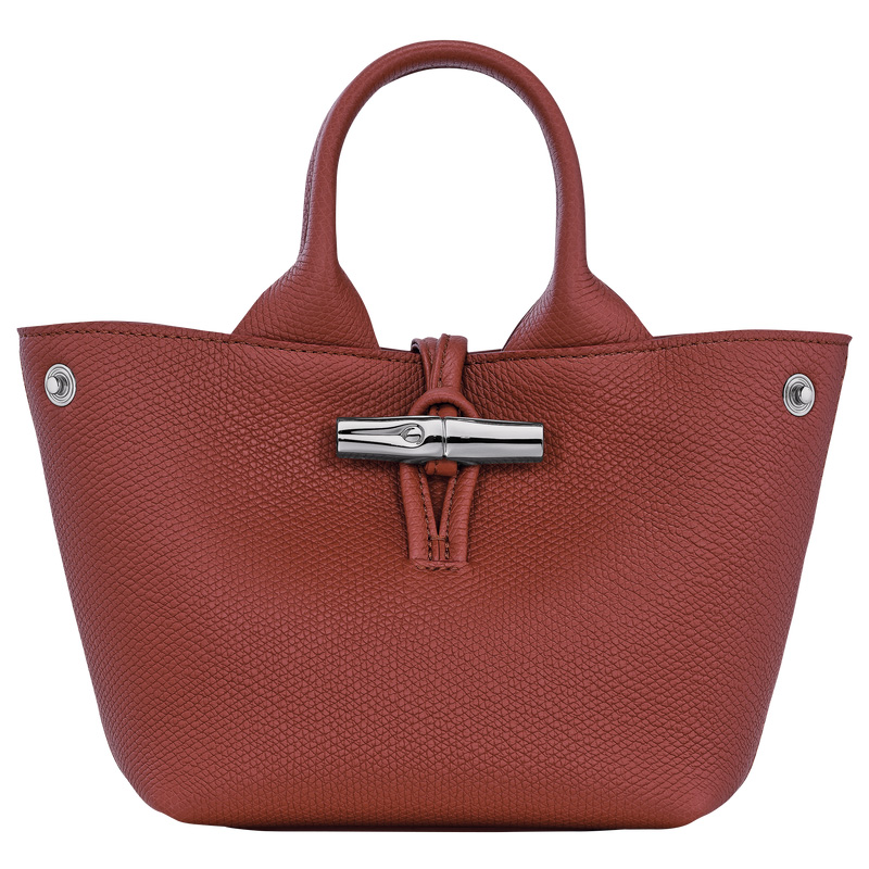 Longchamp |Le Roseau XS Handtasche Kastanienbraun – Leder |Kastanienbraun