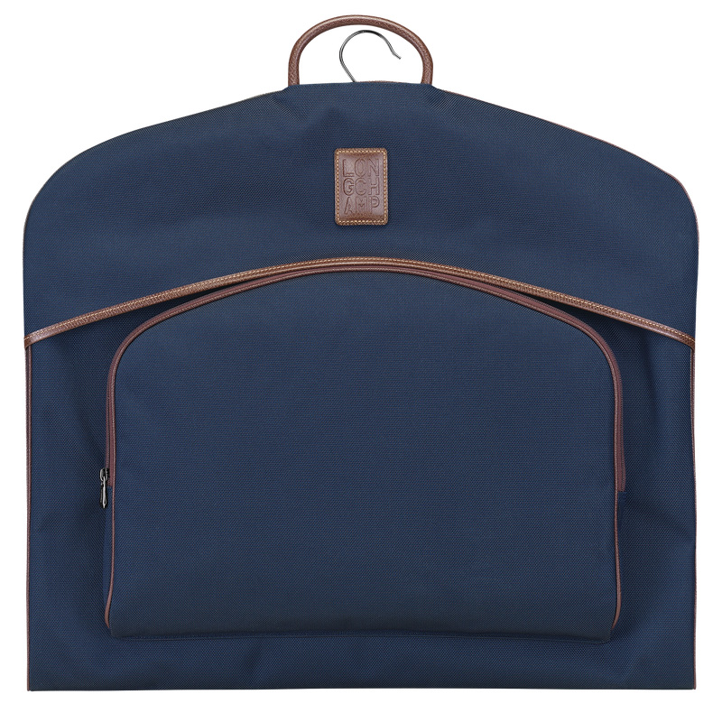 Longchamp |Boxford Kleiderhülle Blau – Recyceltes Canvas |Blau